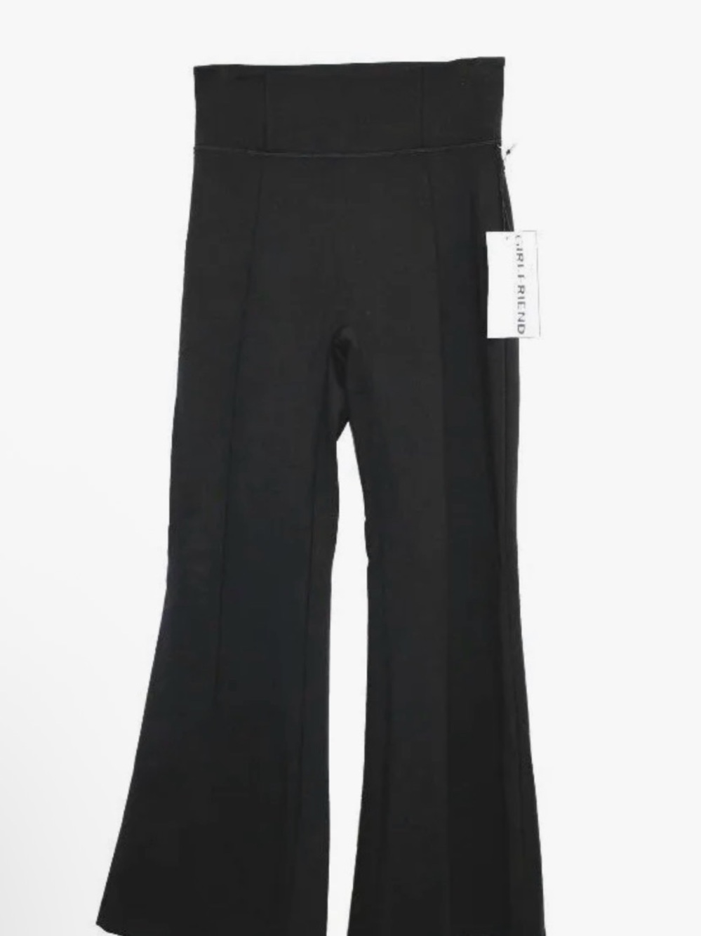 Women’s Large Black Flared Knit Pants -